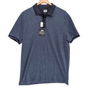 Joseph Abboud Modern Fit Polo Mens Blue Cotton Modal Short Sleeve Shirt Size M